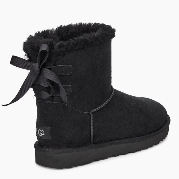 UGG Shoes - UGG MINI CONTINUITY BOW BLACK  BOOT  NEW IN ORIGNAL BOX